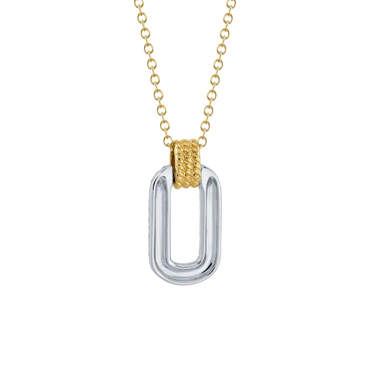 Shy Creation Kate Two-Tone Diamond Necklace