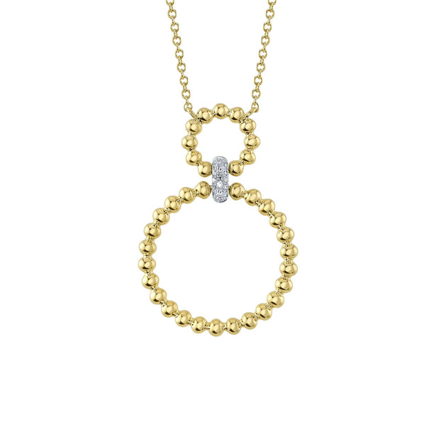 Shy Creation Kate Diamond Circle Necklace