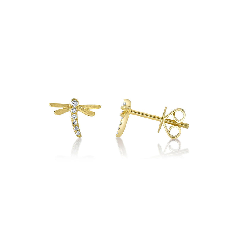 Shy Creation Diamond Dragonfly Earring