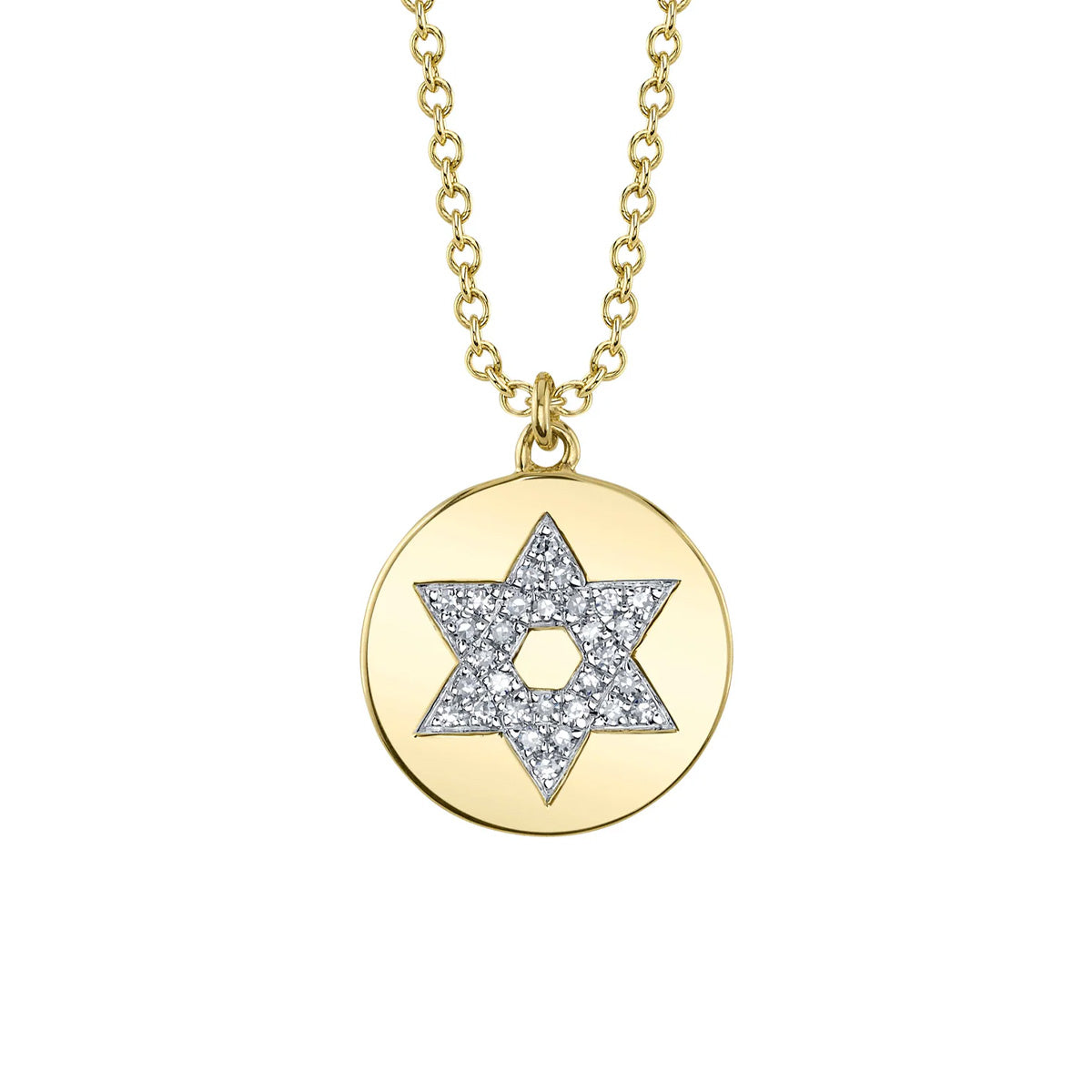 Shy Creation Kate Diamond Star Of David Necklace