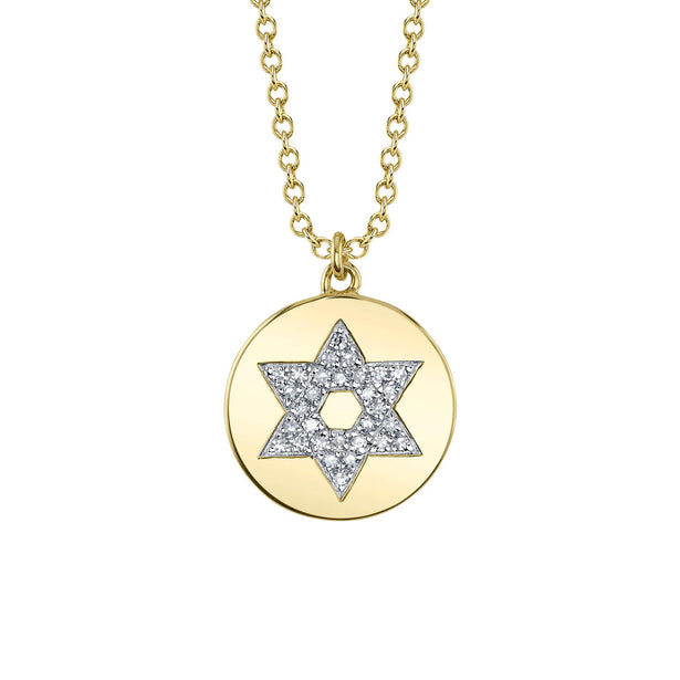 Shy Creation Kate Diamond Star Of David Necklace