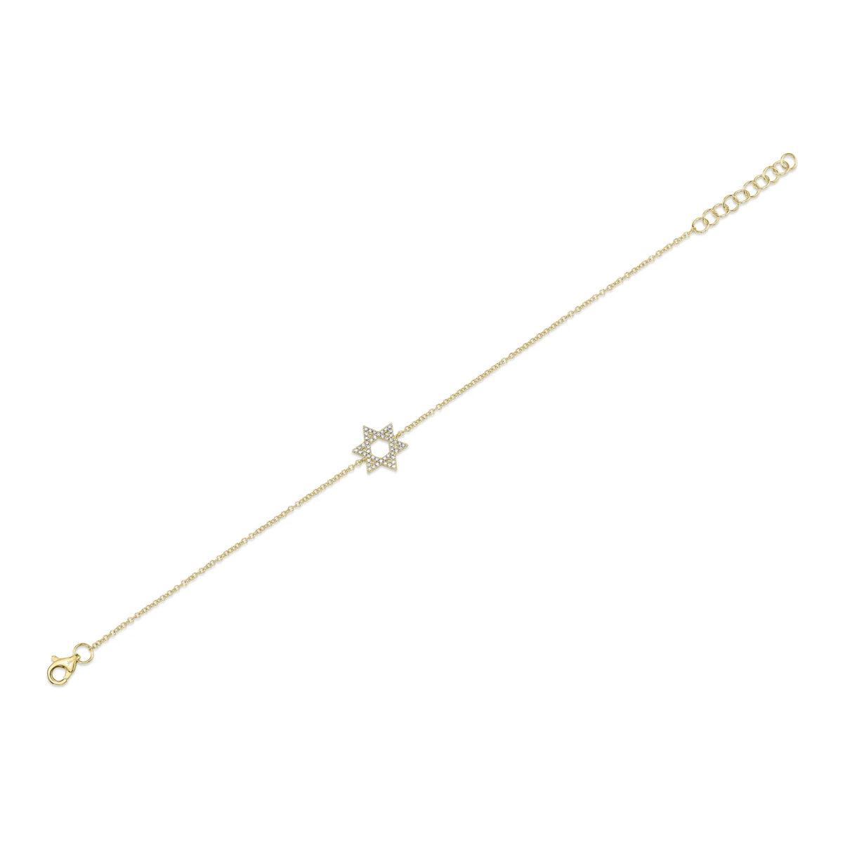 Shy Creation Kate Diamond Star Of David Bracelet