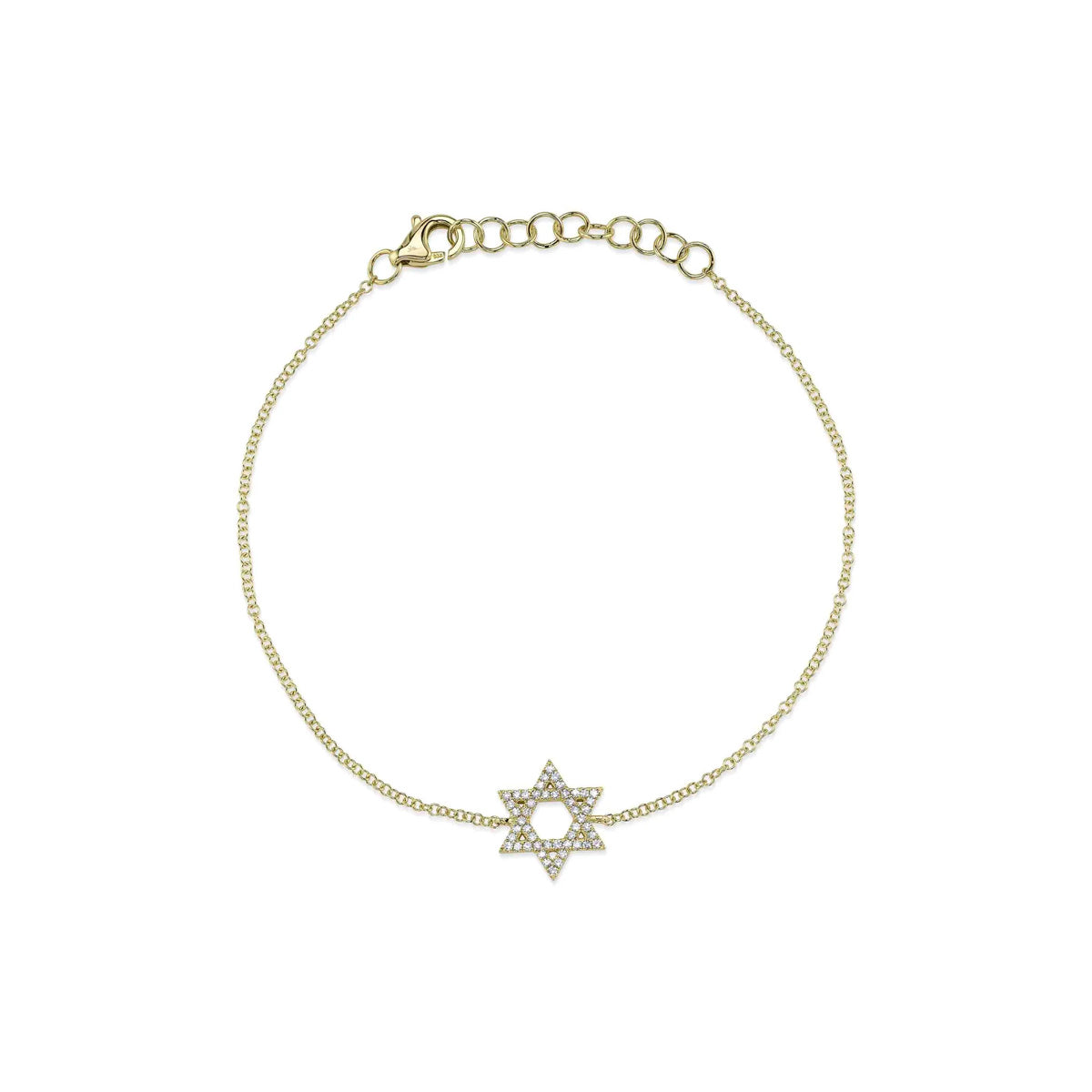 Shy Creation Kate Diamond Star Of David Bracelet