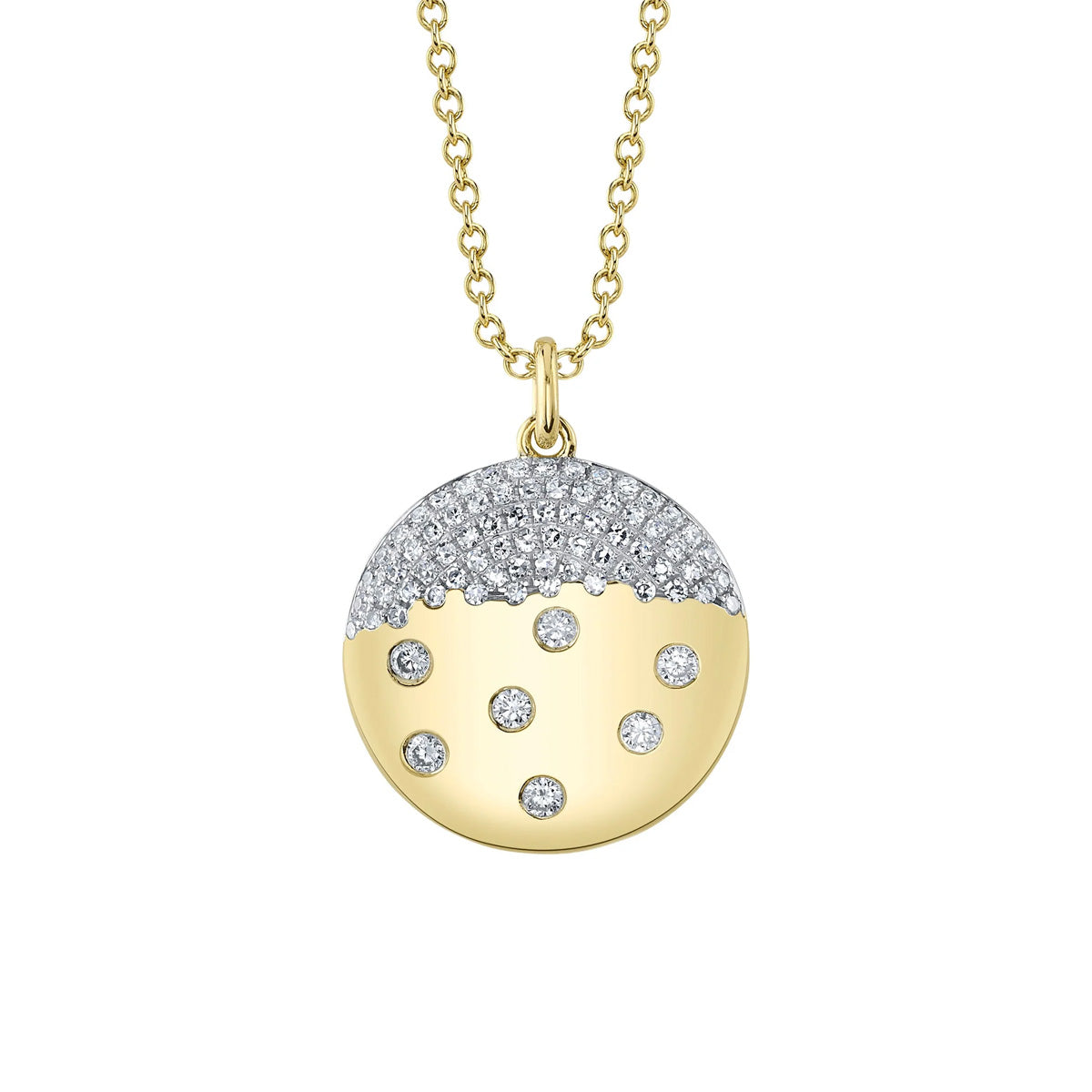 Shy Creation Kate Diamond Circle Necklace