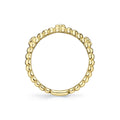 Shy Creation Kate Diamond Bezel Ribbed Band