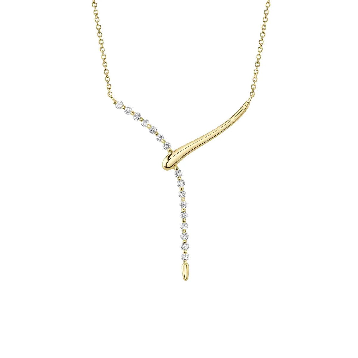 Shy Creation Kate Diamond Two-Tone Necklace