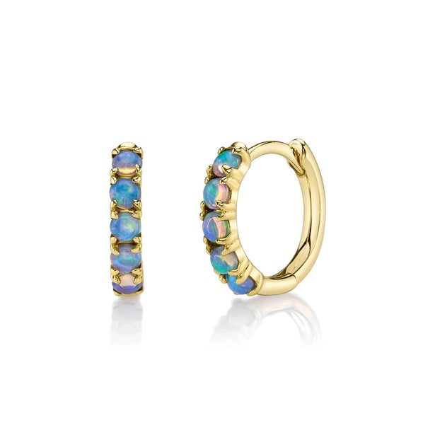 Shy Creation Kate Opal Huggie Earrings