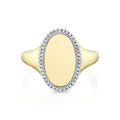 Shy Creation Kate Diamond Oval Ring