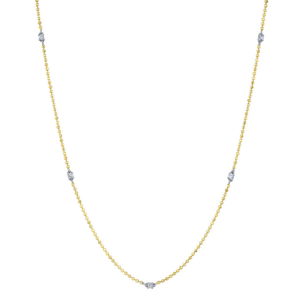 Shy Creation Kate Diamonds By The Yard Faceted Ball Chain Necklace