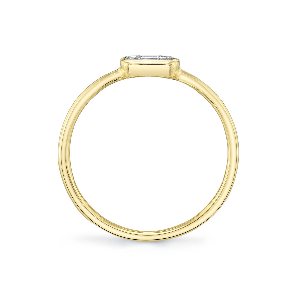 Shy Creation Aleera Diamond Baguette Ring