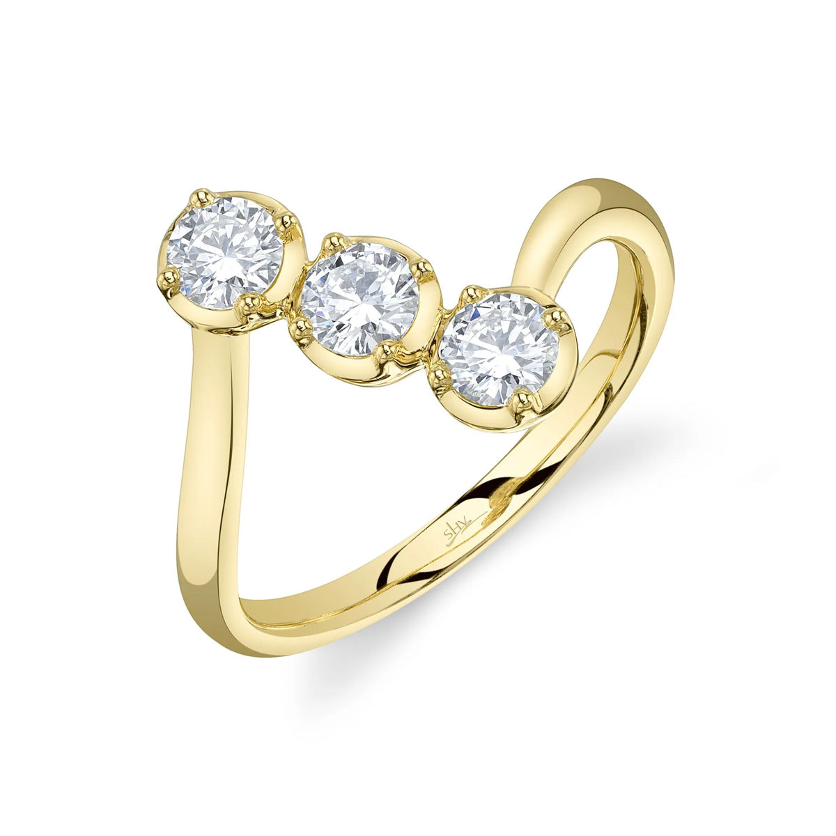 Shy Creation Kate Diamond Crown Setting Ring