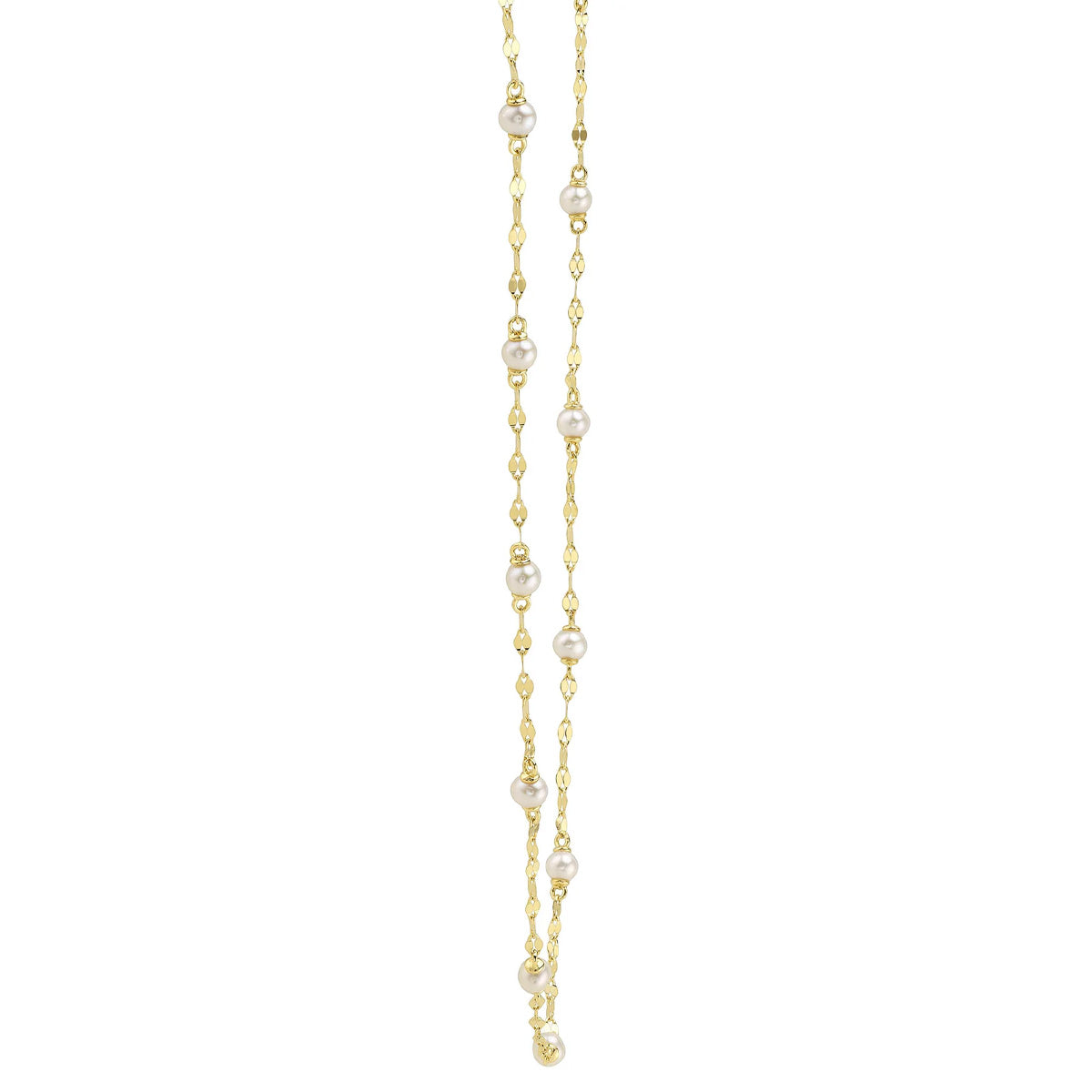 Shy Creation Kate Pearl Sparkle Chain Necklace