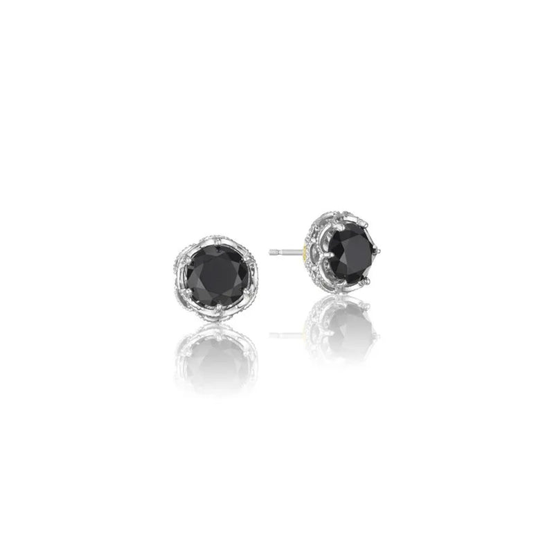 Tacori Crescent Crown Black Onyx Stud Earrings