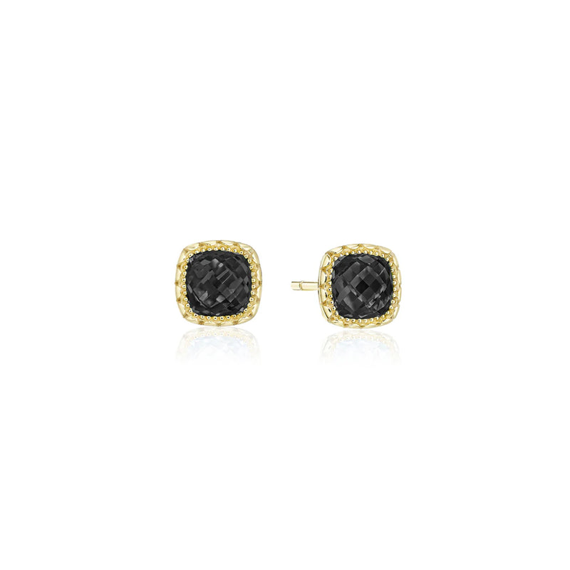 Tacori Cushion Black Onyx Stud Earrings