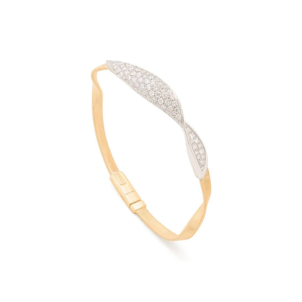 Marco Bicego Marrakech Bracelet With Wide Diamond Pavé Crossover