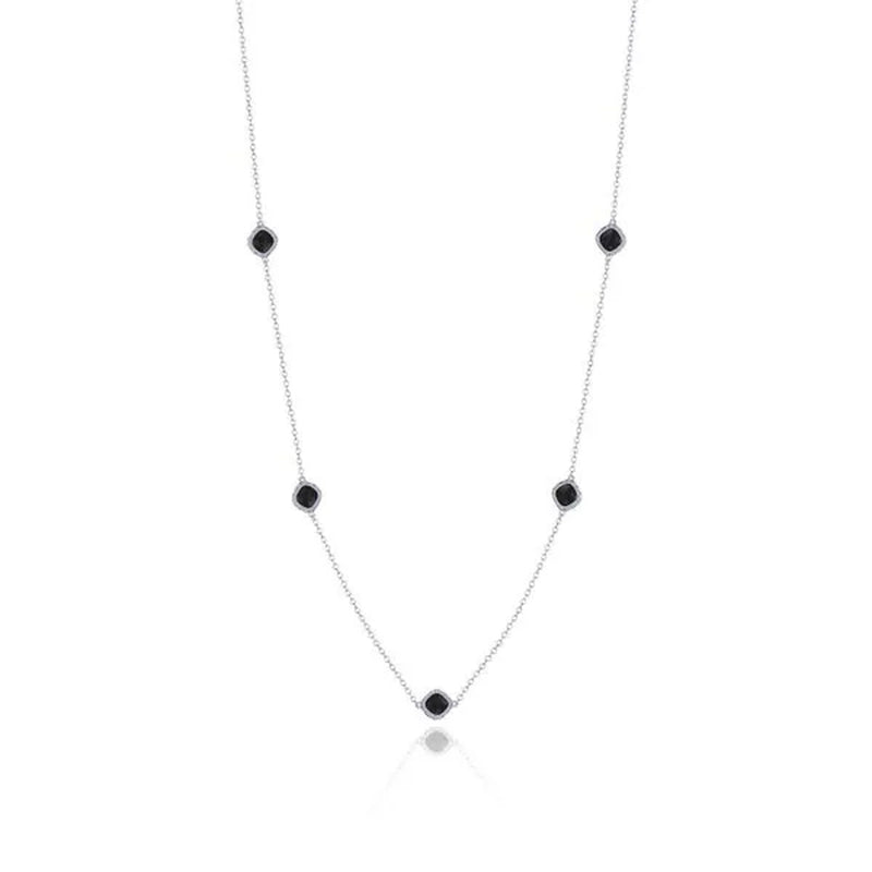 Tacori 5 Station Black Onyx Chain Necklace