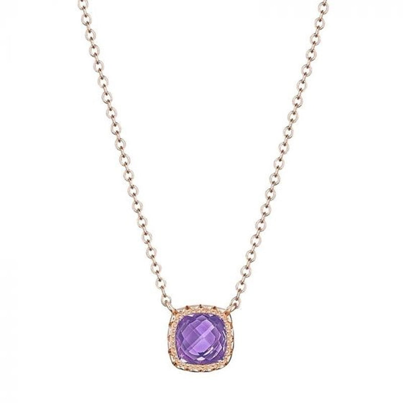 Tacori Cushion Amethyst Necklace