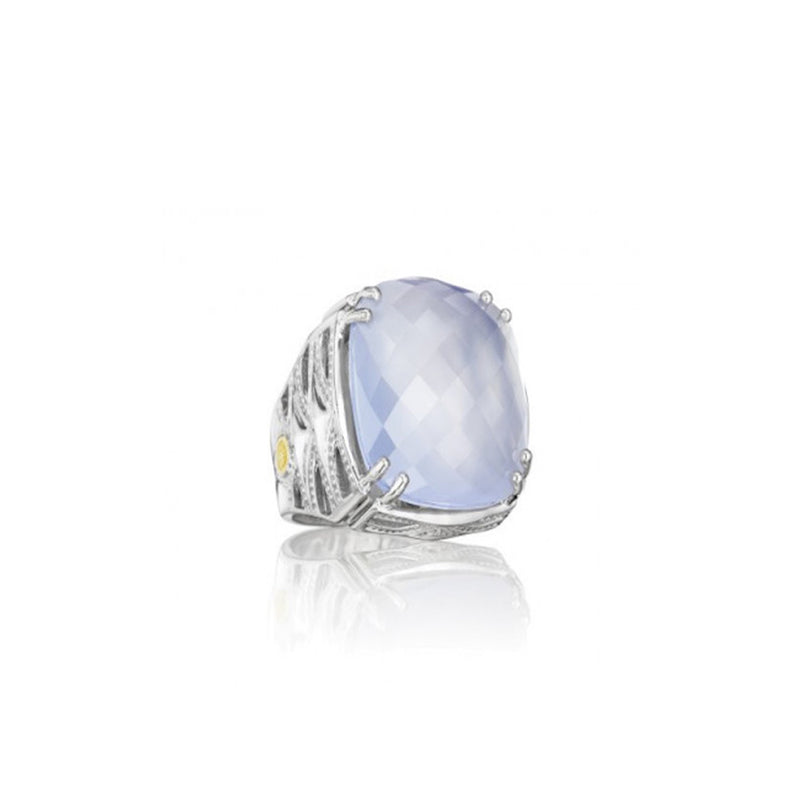 Tacori Oval Chalcedony Classic Rock Ring