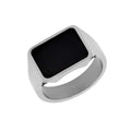 Elysium Black Diamond Perseus Titanium Band Black Diamond Signet