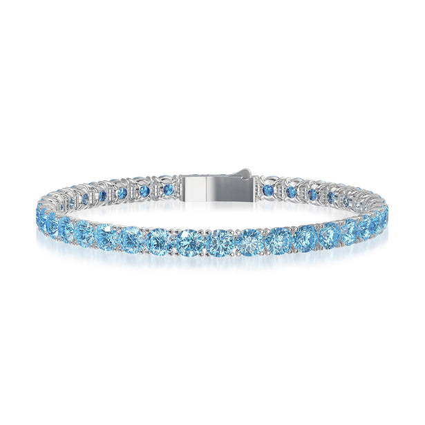 Topper Beyond Ideal Diamonds Burlingame Blue Beyond Ideal 18 Karat White Gold Lab Grown Diamond Bracelet