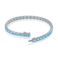 Topper Beyond Ideal Diamonds Burlingame Blue Beyond Ideal 18 Karat White Gold Lab Grown Diamond Bracelet