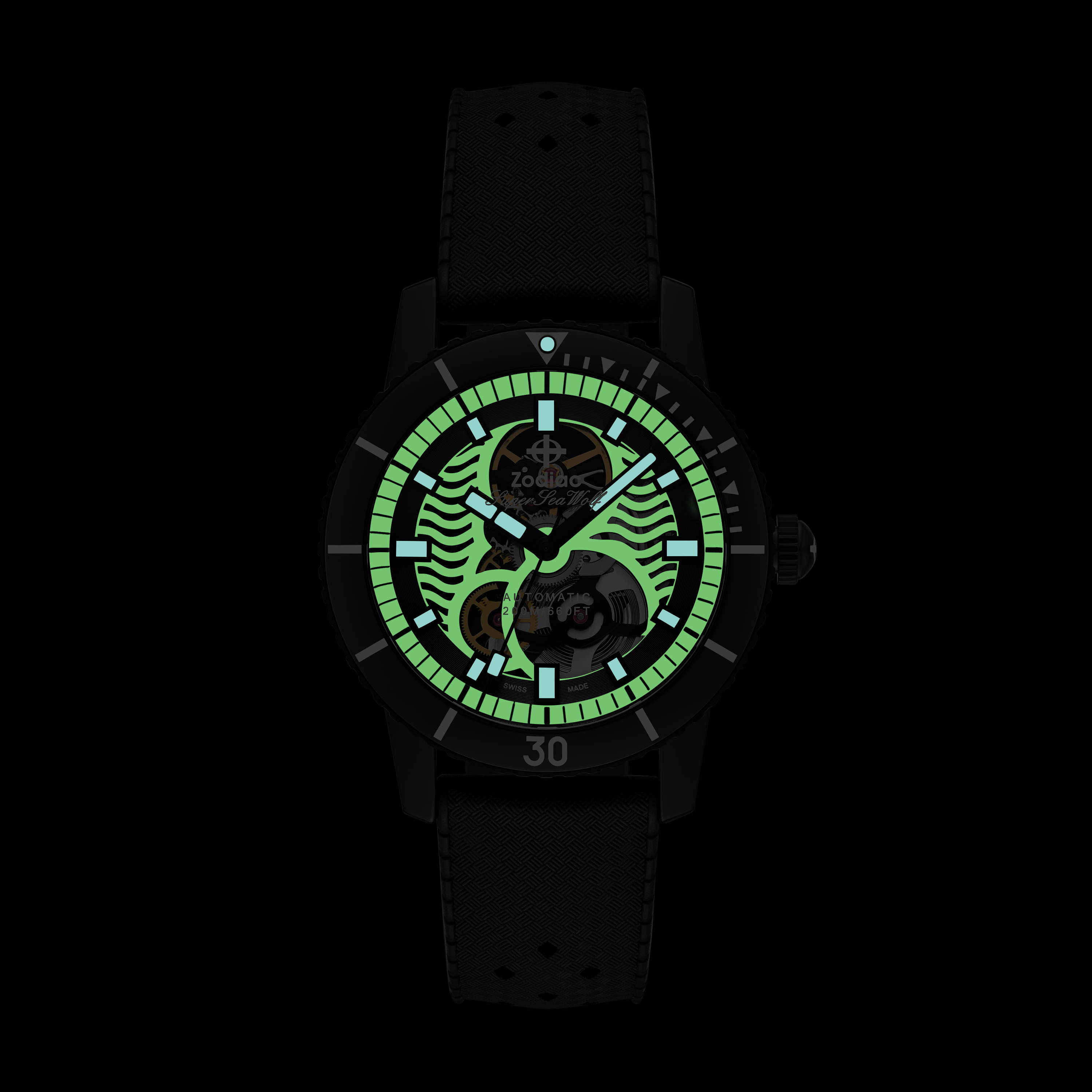Zodiac Super Sea Wolf Night Diver Skeleton ZO9318 – Topper Fine Zodiac Super Sea Wolf Night Diver Skeleton ZO9318 – Topper Fine