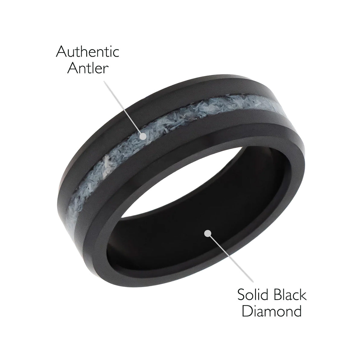 Elysium Black Diamond Ares With Authentic Antler Inlay