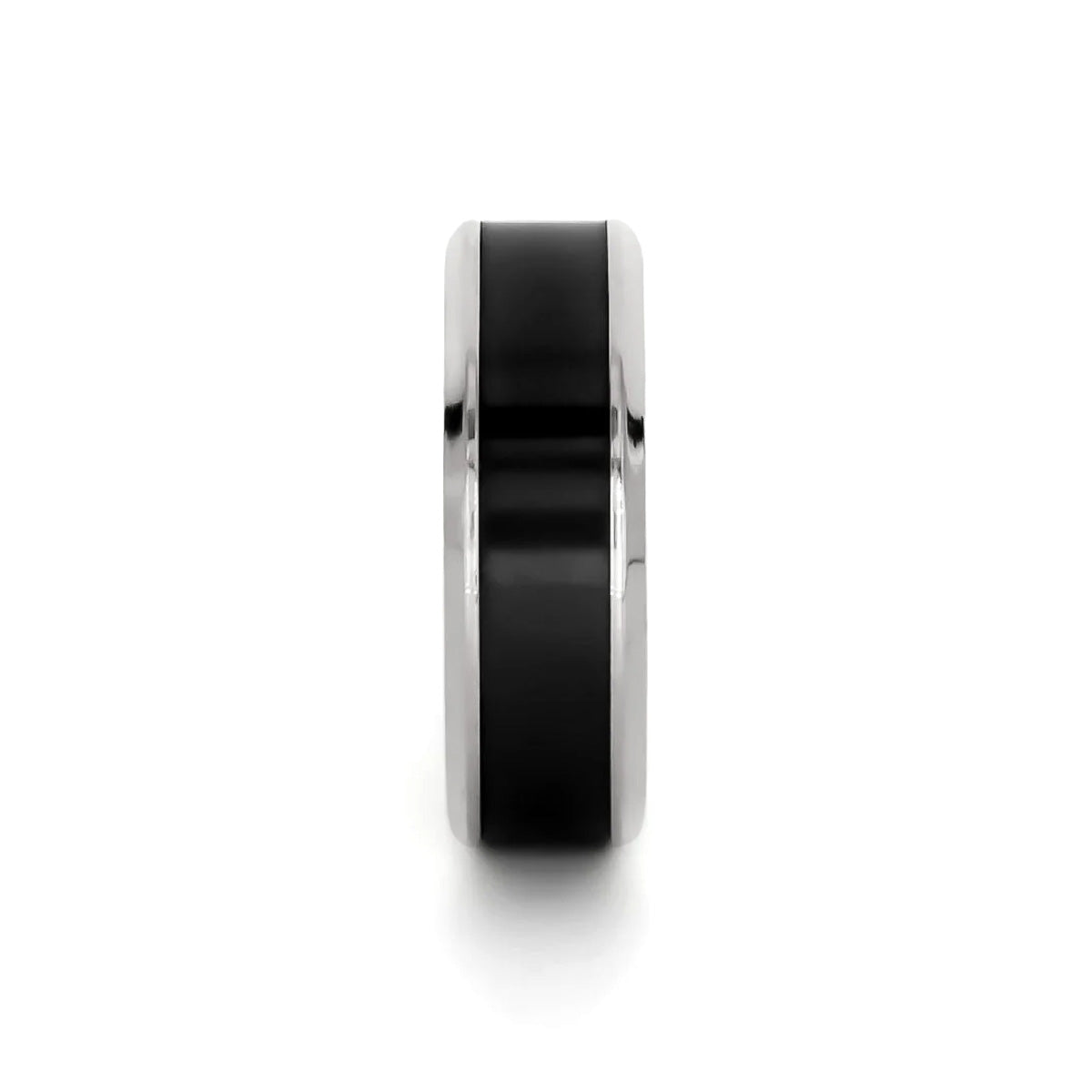 Elysium Black Diamond Poseidon 14K White Gold With Black Diamond Inlay