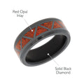 Elysium Black Diamond Ares Red Opal Triangle Pattern Inlay