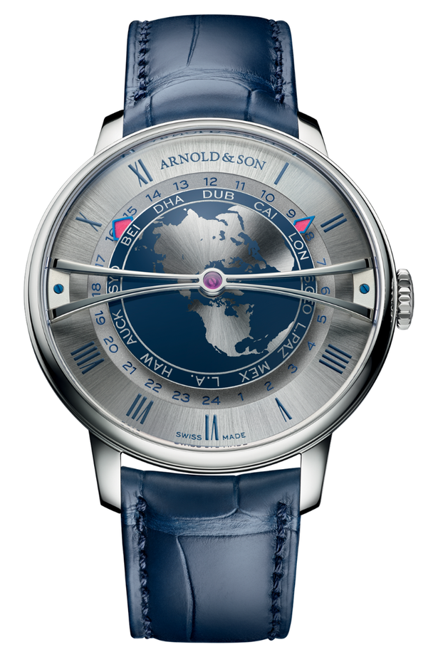 Arnold & Son World Time Globetrotter 42 Stainless Steel 1WTBS.K01A.C0263S