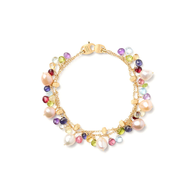 Marco Bicego Paradise Two Strand Gemstone Bracelet With Freshwater Pearls