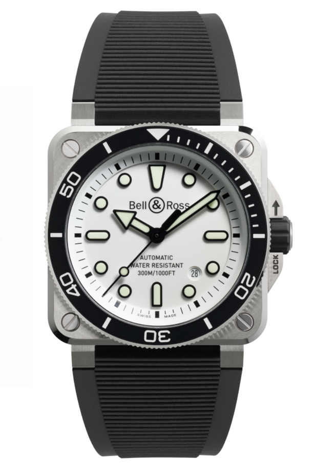 Bell & Ross BR03 Diver 42mm BR03A-D-WH-ST/SRB