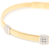 Marco Bicego Masai Stackable Bracelet With Three Diamond Stations