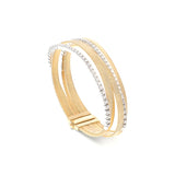 Marco Bicego Masai Five Strand Coil Bracelet With Diamond Pavé Bands