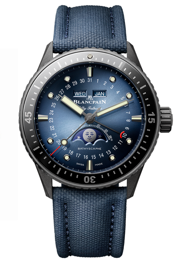 Blancpain Fifty Fathoms Bathyscaphe Complete Calendar Ceramic 5054 0140 O52A