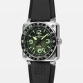 Bell & Ross BR03-93 GMT Green Lum BR0393-GN-ST/SRB