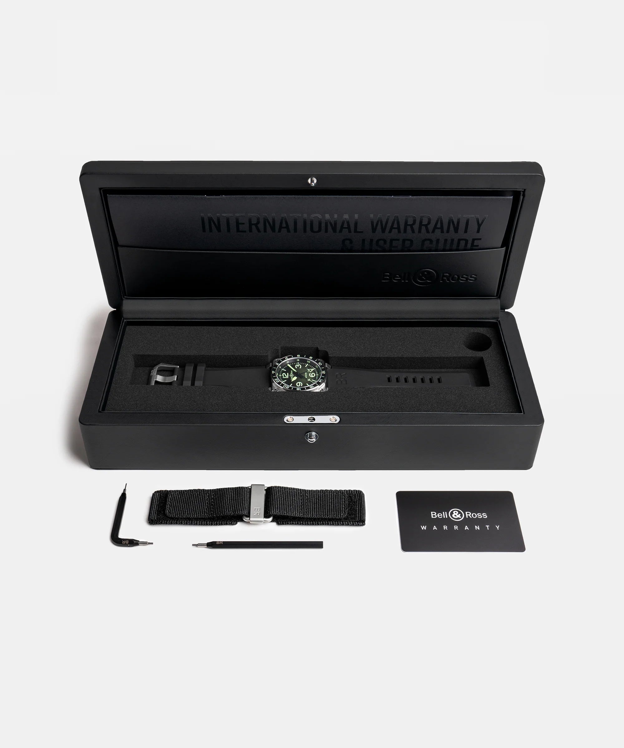 Bell & Ross BR03-93 GMT Green Lum BR0393-GN-ST/SRB