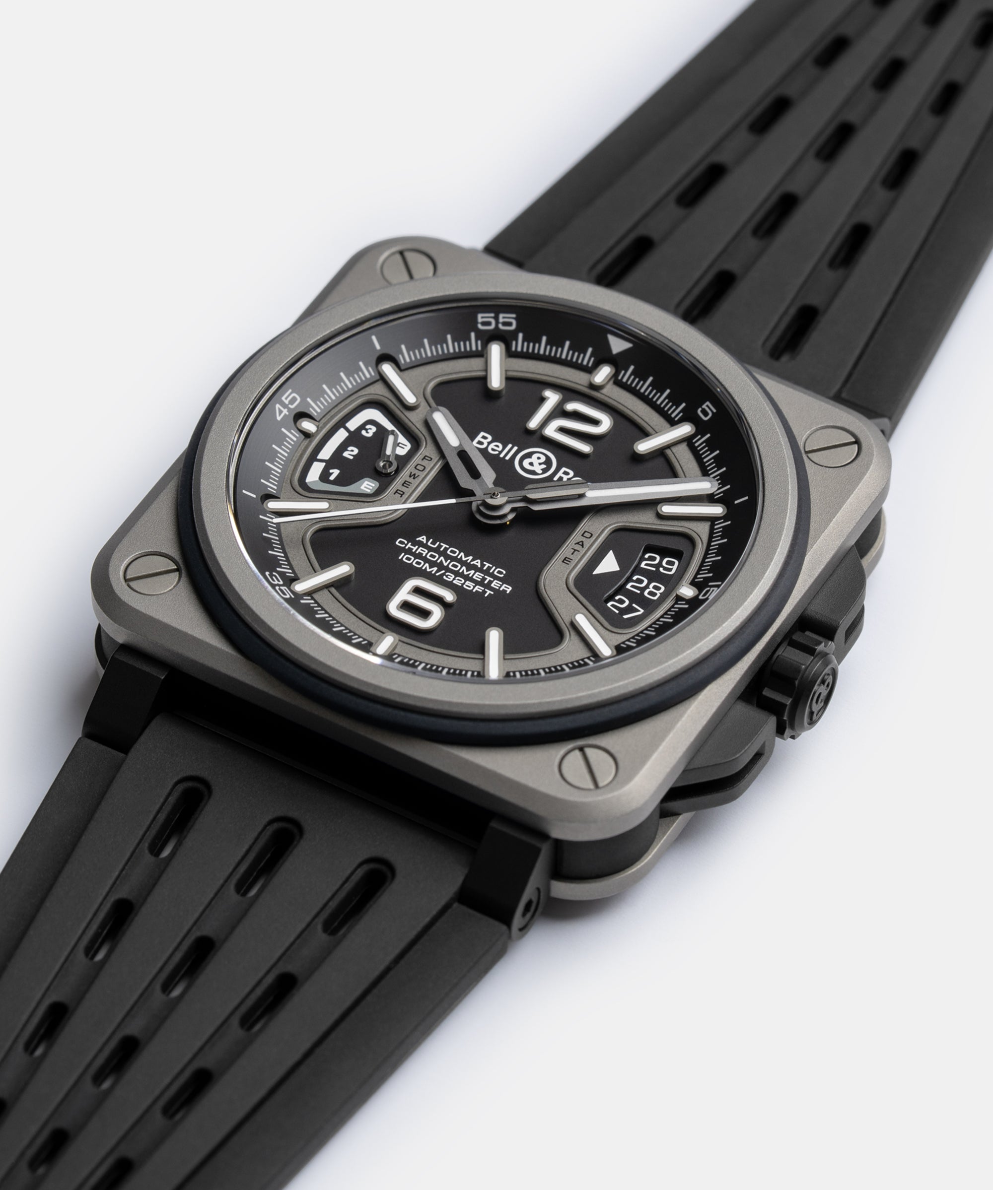 Bell & Ross BR-X3 41mm Titanium BRX3R-BL-TI/SRB