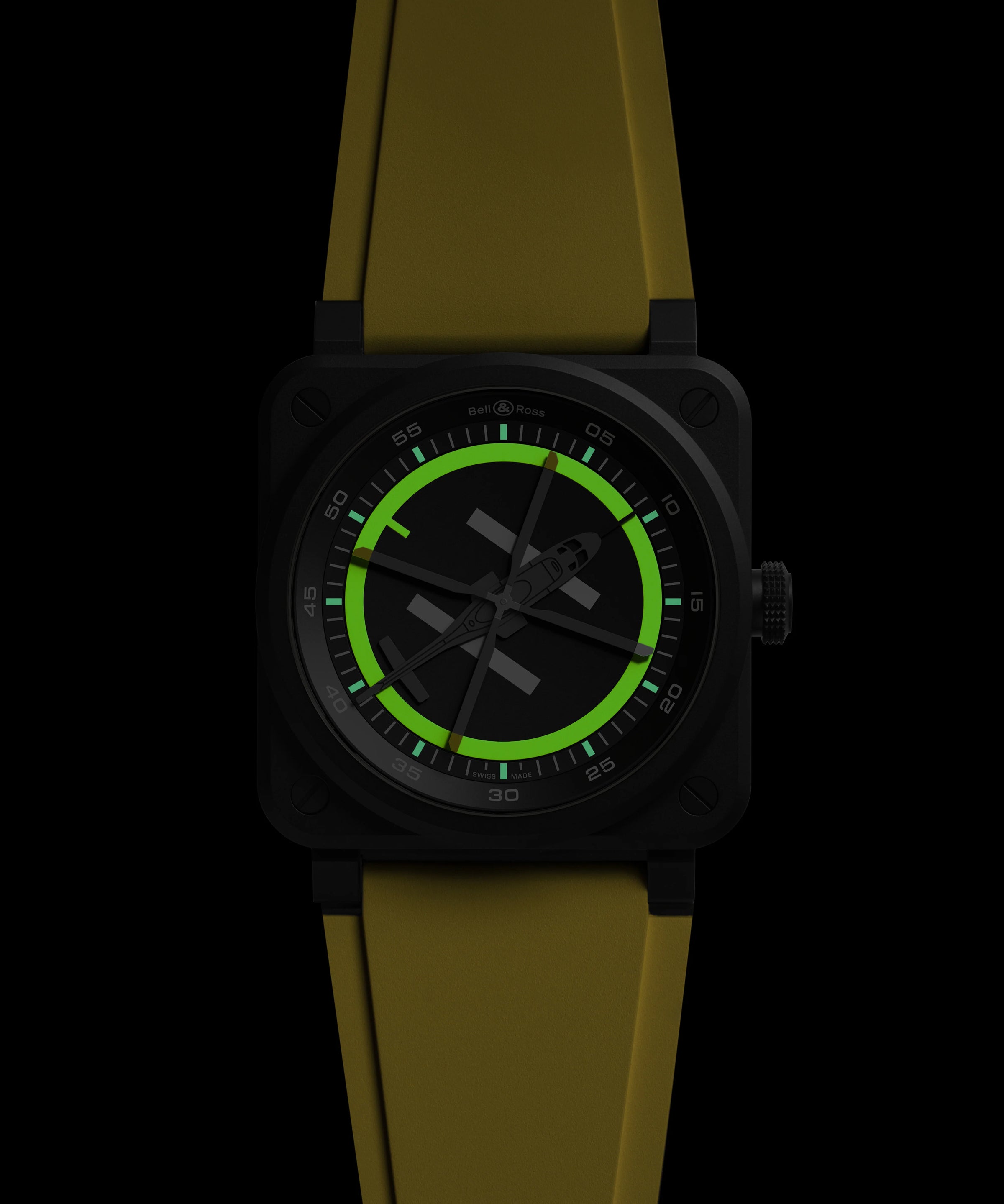Bell & Ross BR03 Helipad Limited Edition BR03A-HE-CE/SRB