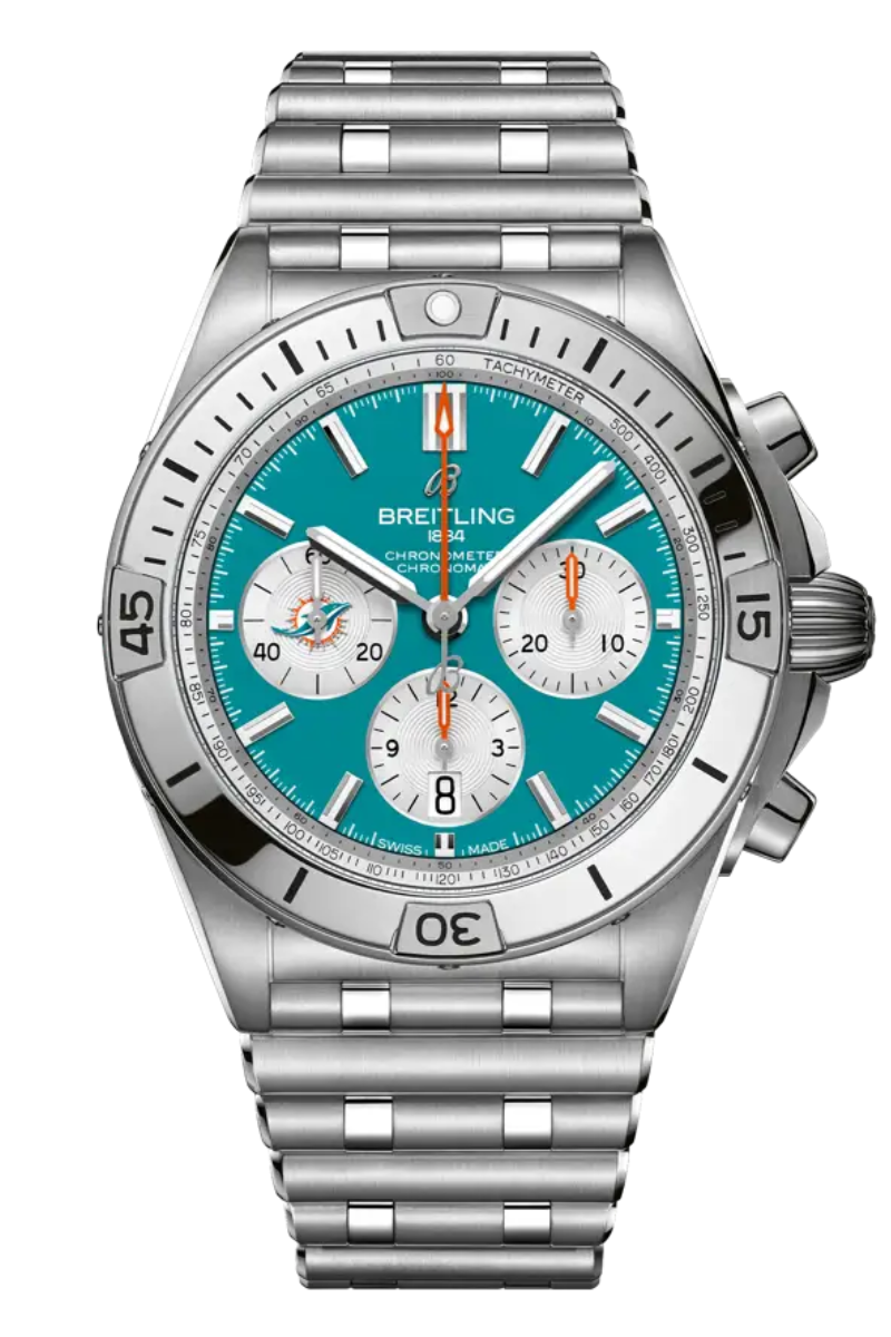 Breitling Chronomat B01 42 Miami Dolphins NFL Edition AB01342B1L2A1