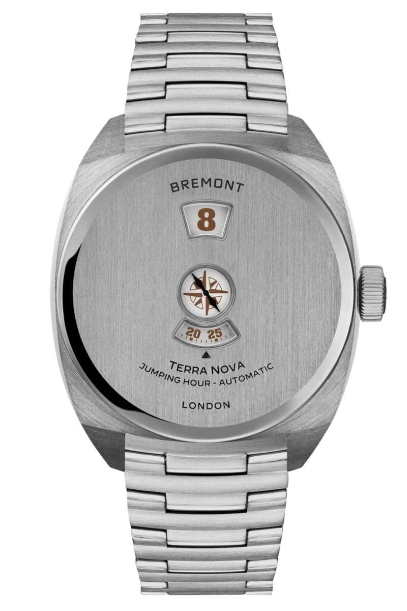Bremont Terra Nova Jumping Hour 38mm TN38-JH-SS-CC-B