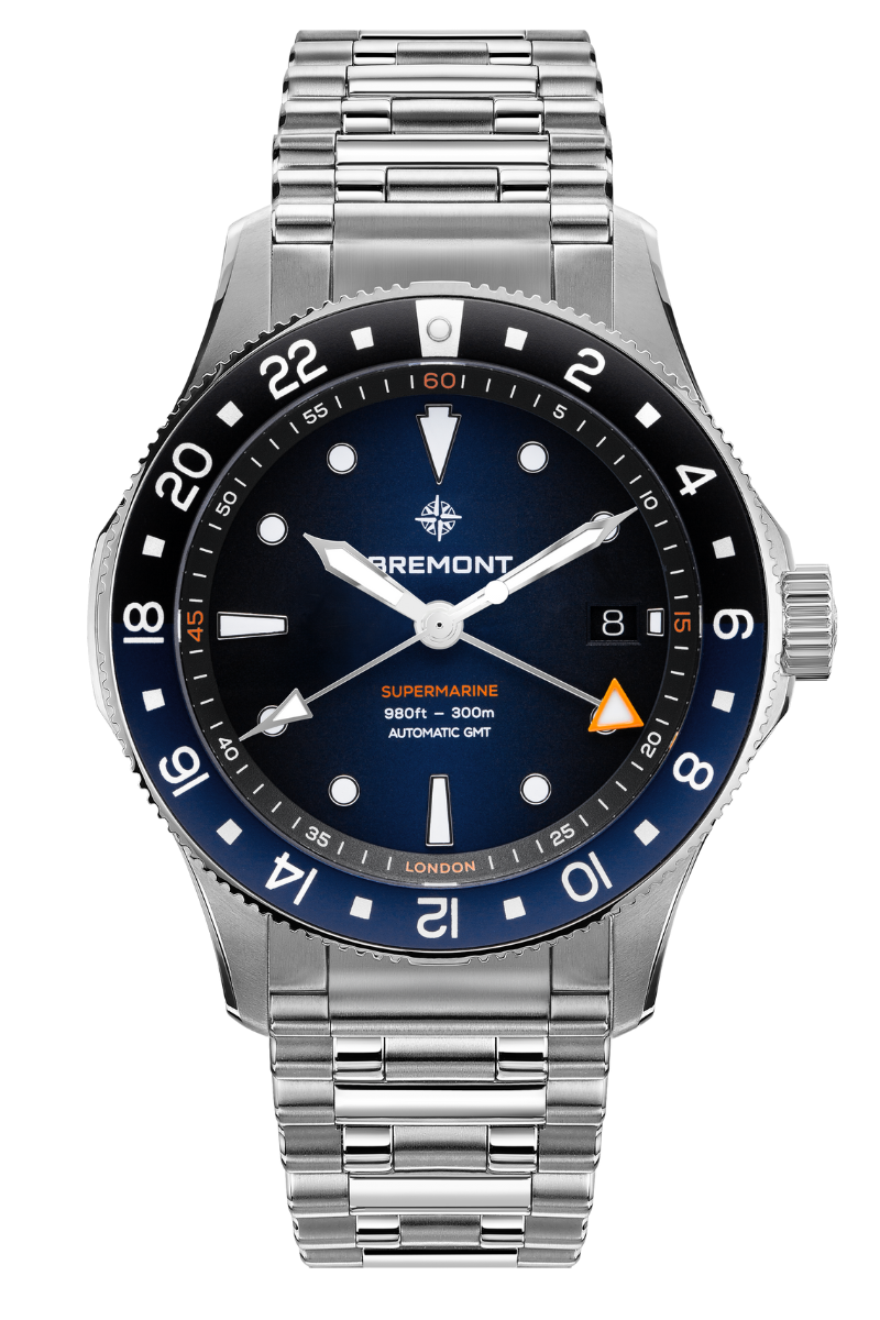 Bremont Supermarine 300M GMT SM40-GMT-SS-BLBK-B