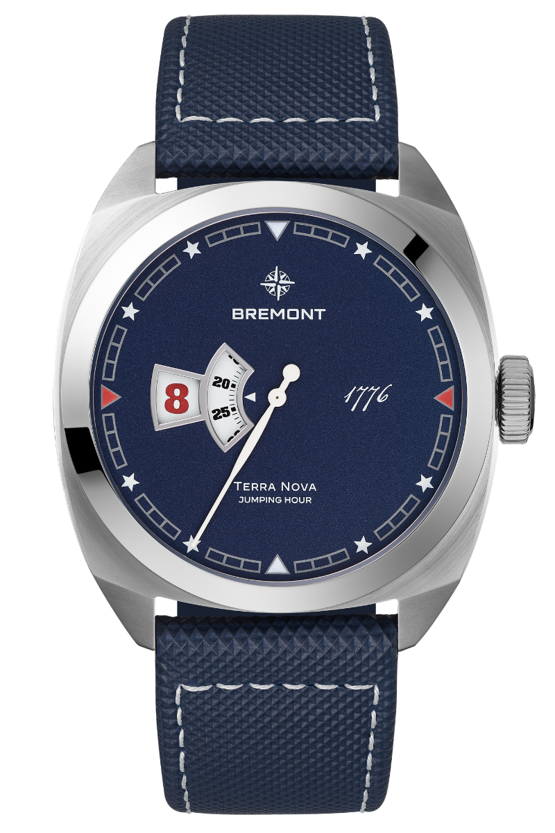 Bremont Terra Nova 40.5mm Jumping Hour 1776 Limited Edition TN40-JH-SS-BL-1776-L-S