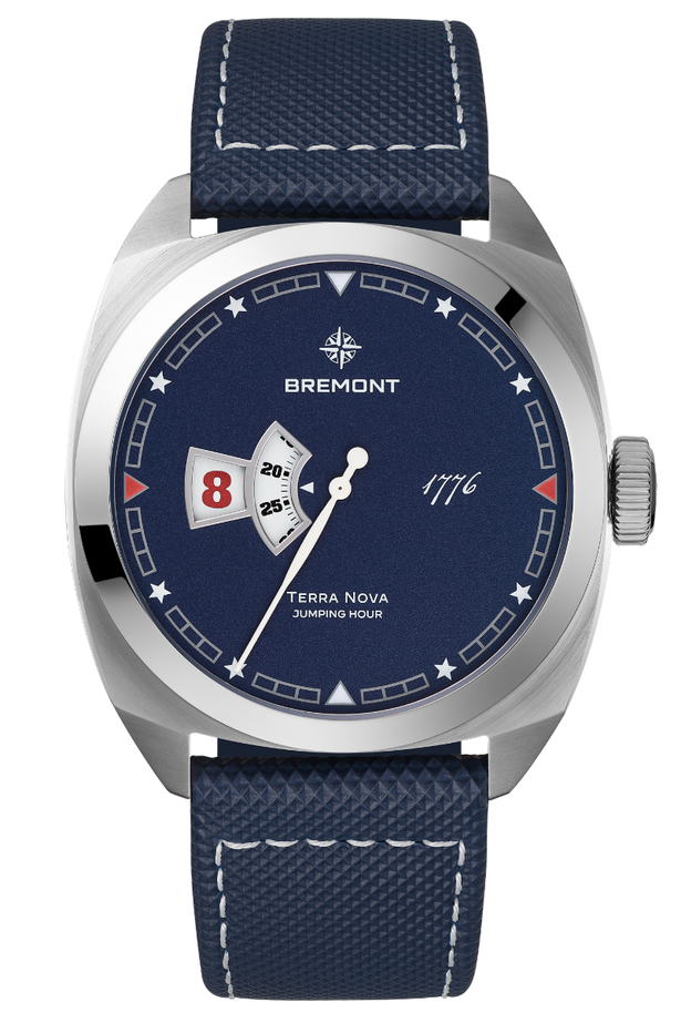 Bremont Terra Nova 40.5mm Jumping Hour 1776 Limited Edition TN40-JH-SS-BL-1776-L-S