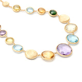 Marco Bicego Jaipur Color Graduated Gemstone Collar Necklace