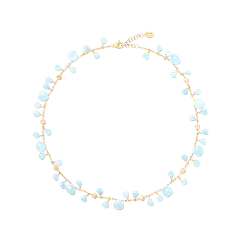 Marco Bicego Paradise Single Strand Aquamarine Necklace