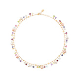 Marco Bicego Paradise Single Strand Gemstone Necklace With Freshwater Pearls