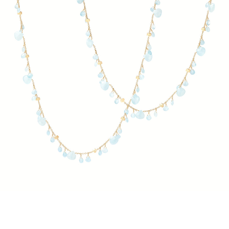 Marco Bicego Paradise Aquamarine Long Necklace