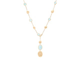 Marco Bicego Siviglia Aquamarine & Gold Lariat Necklace