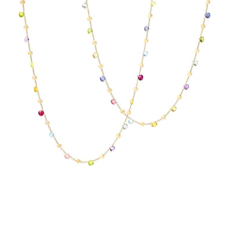 Marco Bicego Paradise Mixed Gemstone Long Necklace